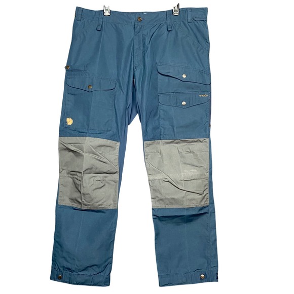 Fjallraven Vidda Pro Ventilated Blue Trousers Mens US 42 EU 58 Inseam 32" NWT - Picture 1 of 13